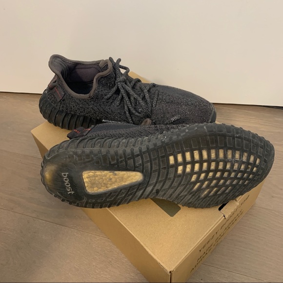 Yeezy boost 350 black reflective size 8.5 main image 9